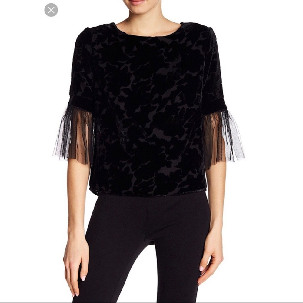NWT Supply & Demand black burnout top‎ XS